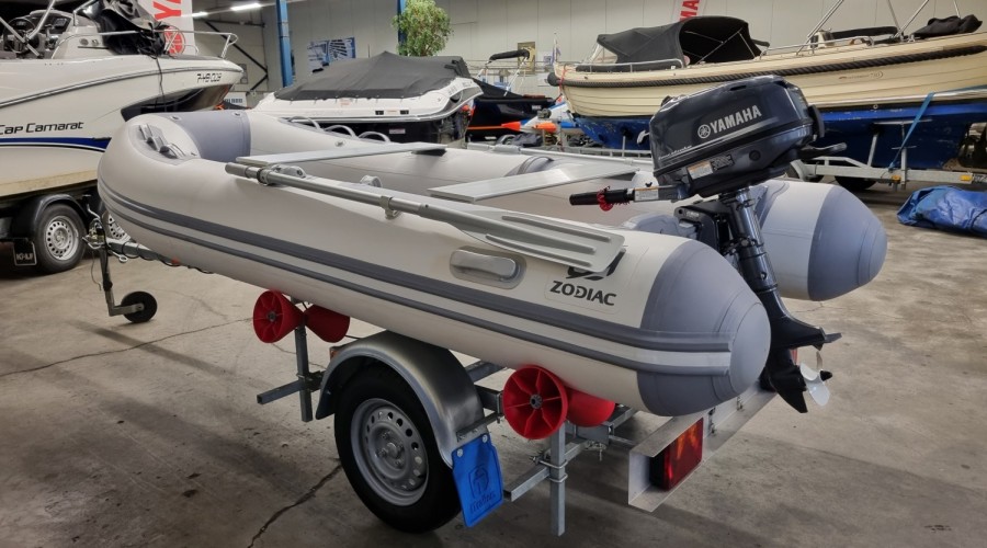 Zodiac Cadet 350ALU met Yamaha F6 en trailer (zéér compleet)